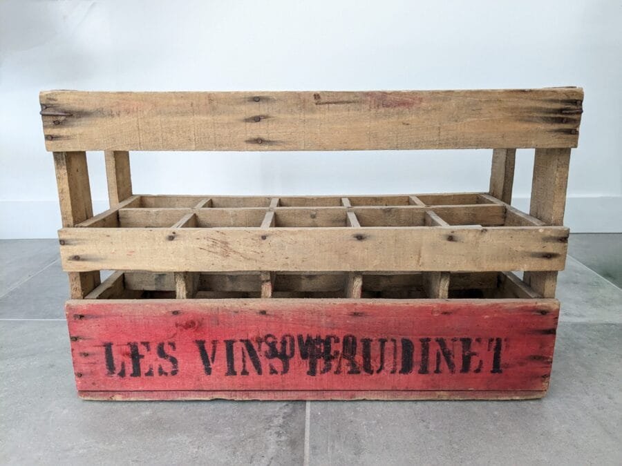 Les vins Baudinet - caisse en bois à bouteille – Image 5