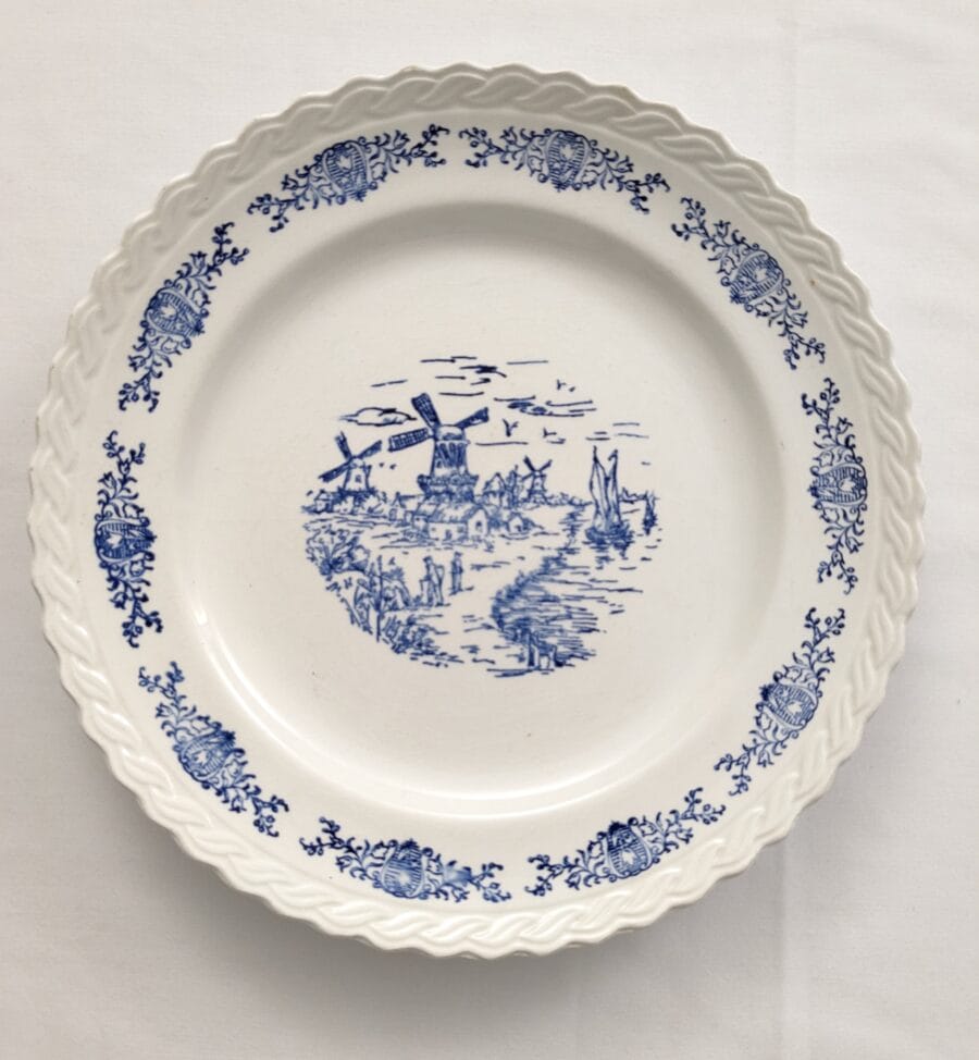 Rotterdam Porcelaine Hollandaise Grand plat rond – Image 2