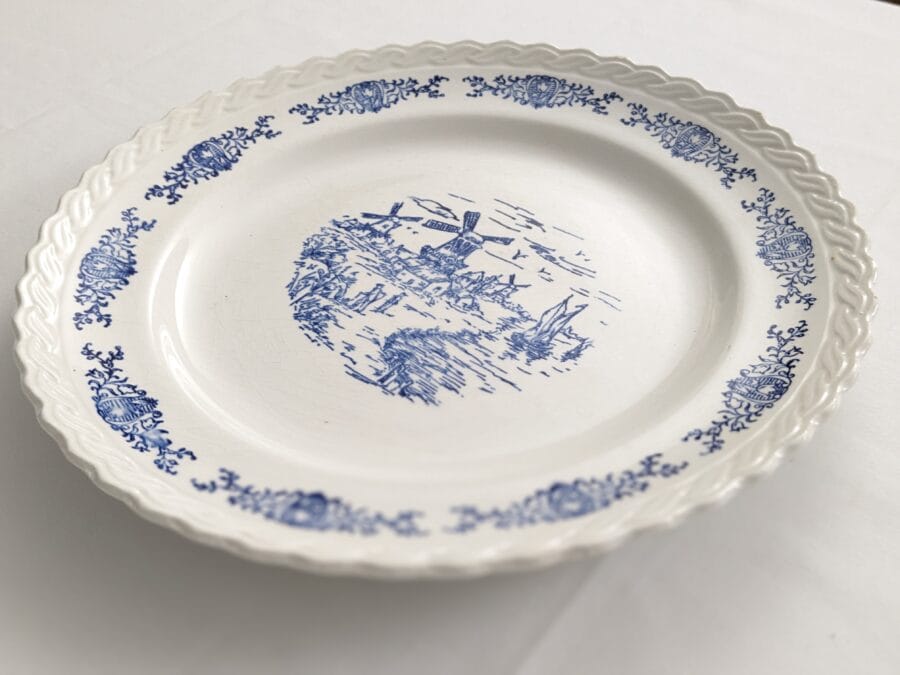 Rotterdam Porcelaine Hollandaise Grand plat rond – Image 3
