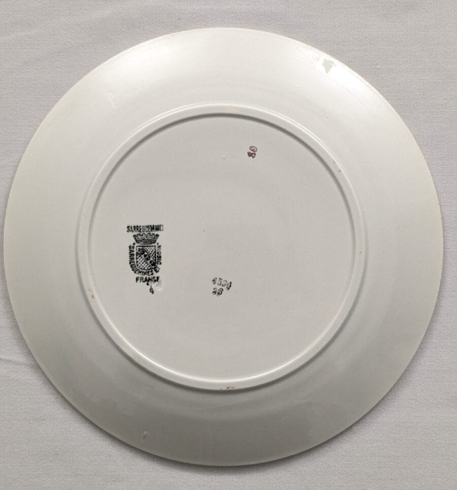 4534 Sarreguemines et Digoin Assiette plate – Image 7